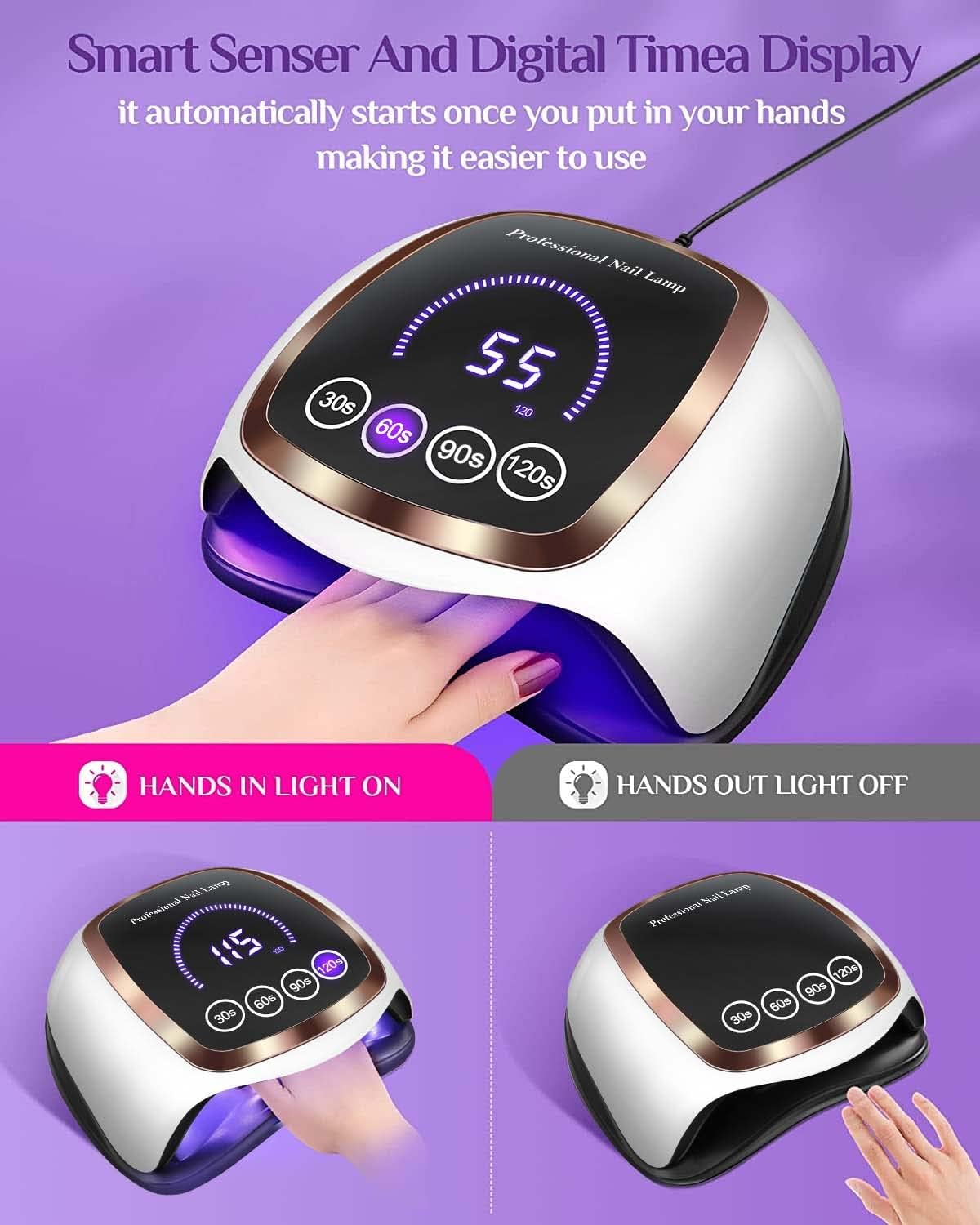 Review Gugusure 168W Nail Curing Lamps