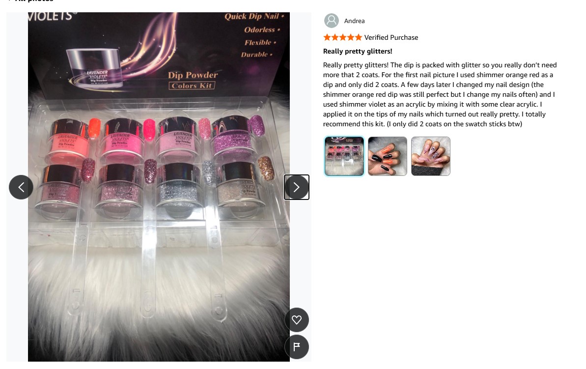 Lavender Violets 62 Pcs Dip Powder Nail Kit Starter Review